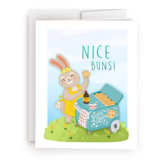 Nice Buns Greeting Card