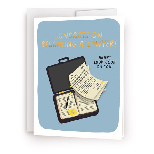 Congratulations On Becoming A Lawyer Greeting Card