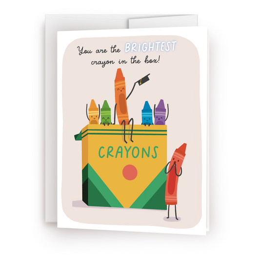 Brightest Crayon Greeting Card