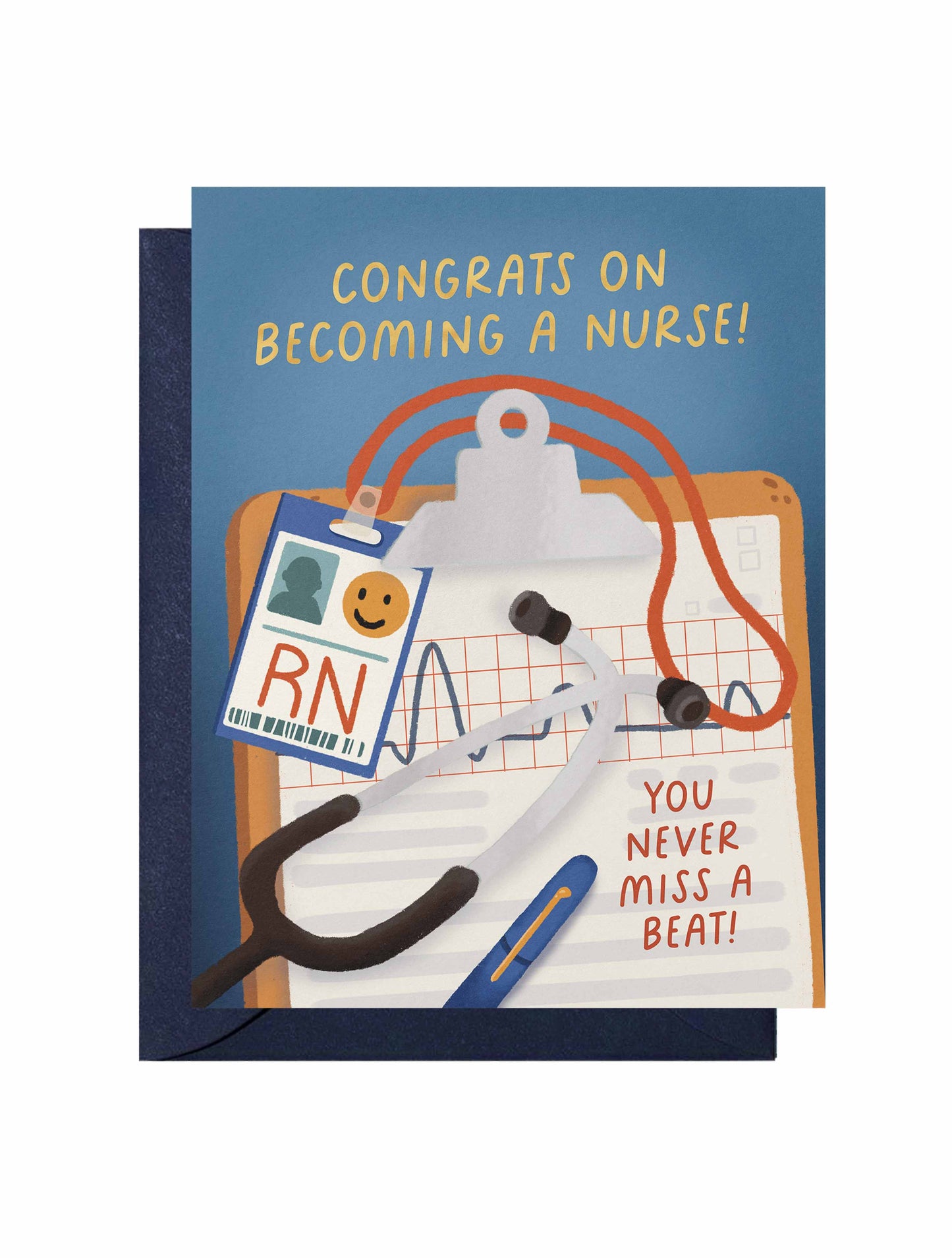 Graduation Card—Congratulations Nurse (Congrats, Funny, Pun)