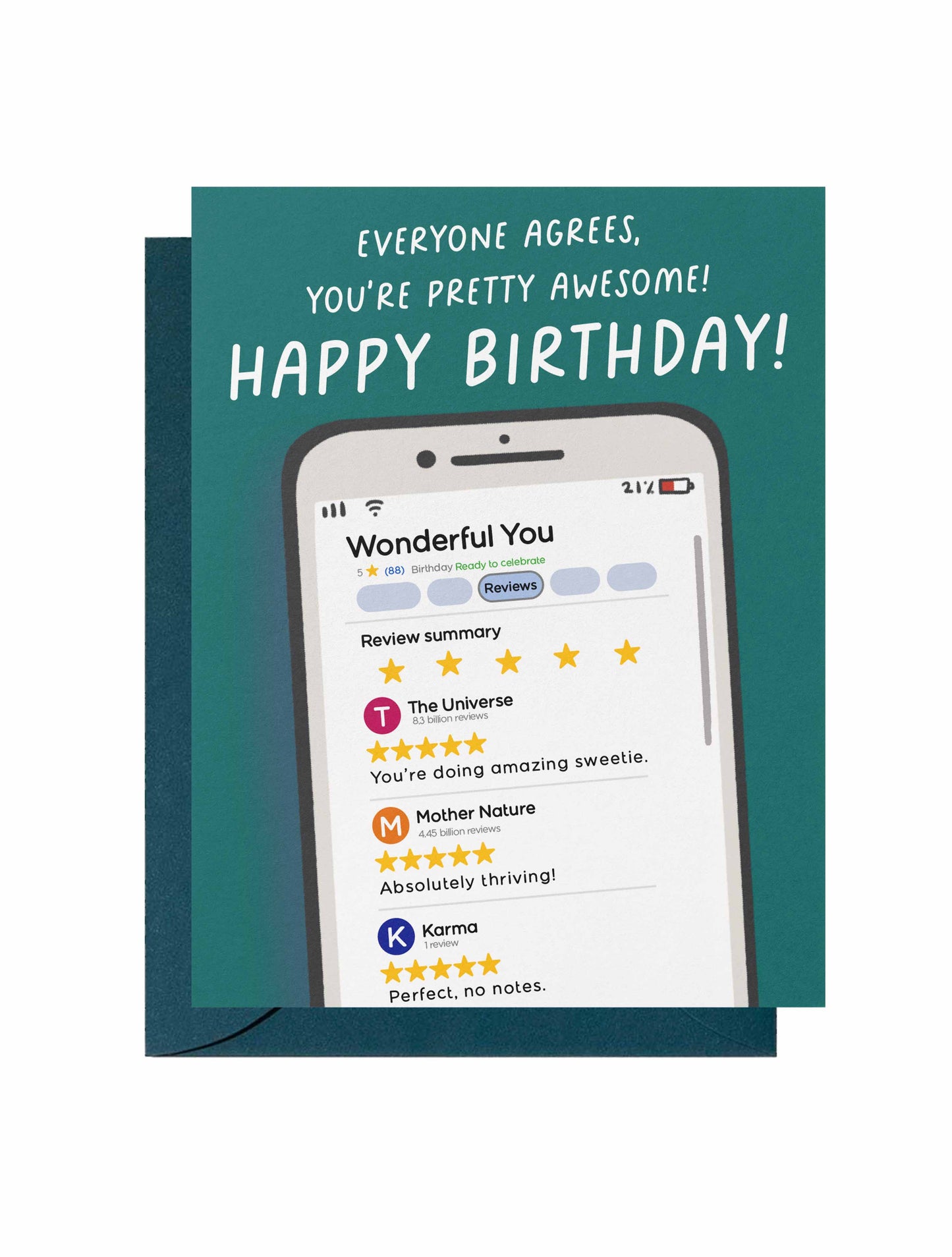 You're Awesome Birthday Card