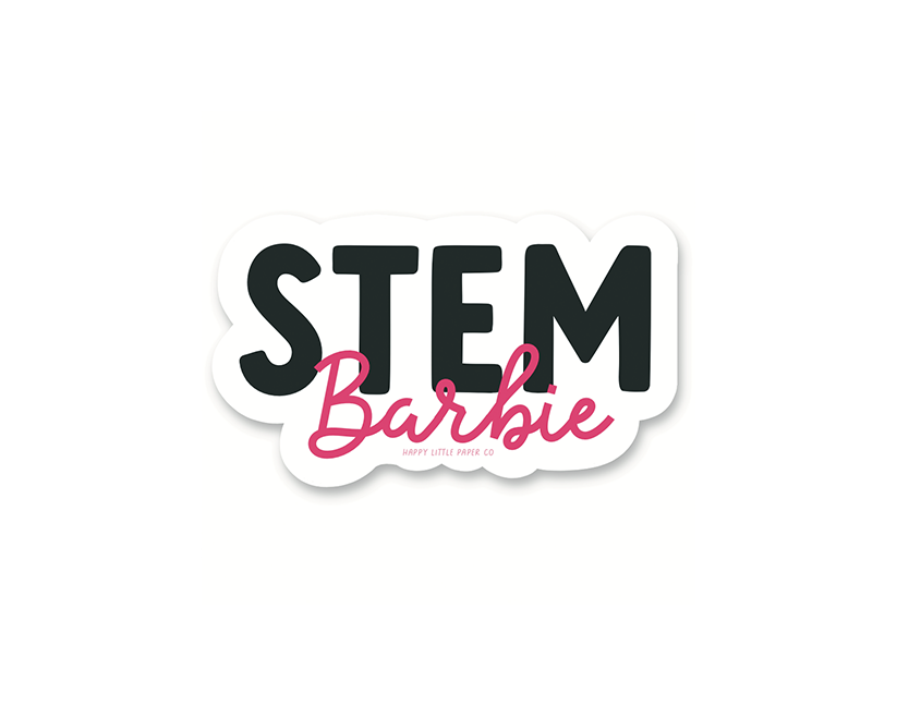 STEM Barbie Sticker