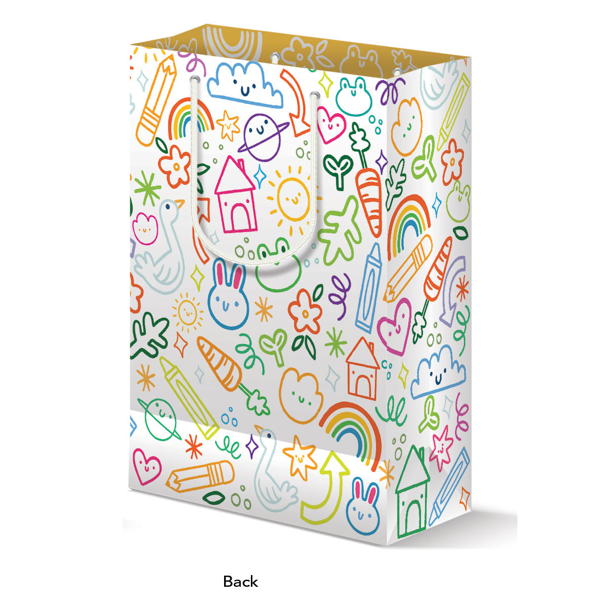 Happy Scribbles Funny Doodle Drawings Gift Bag
