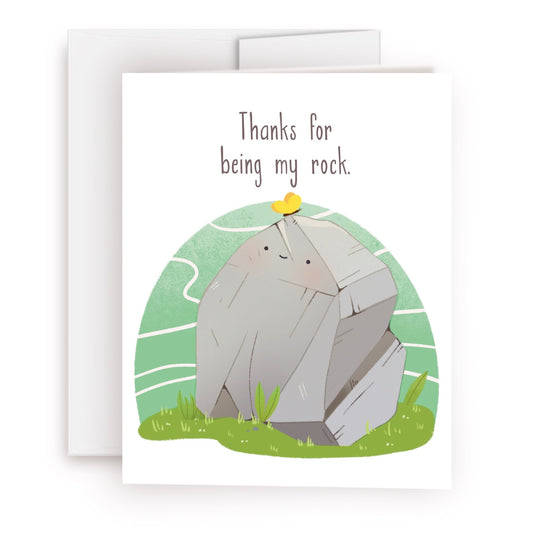 Thanks For Being My Rock Greeting Card