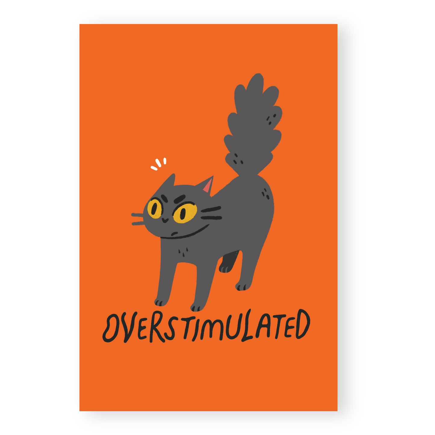 Overstimulated Postcard