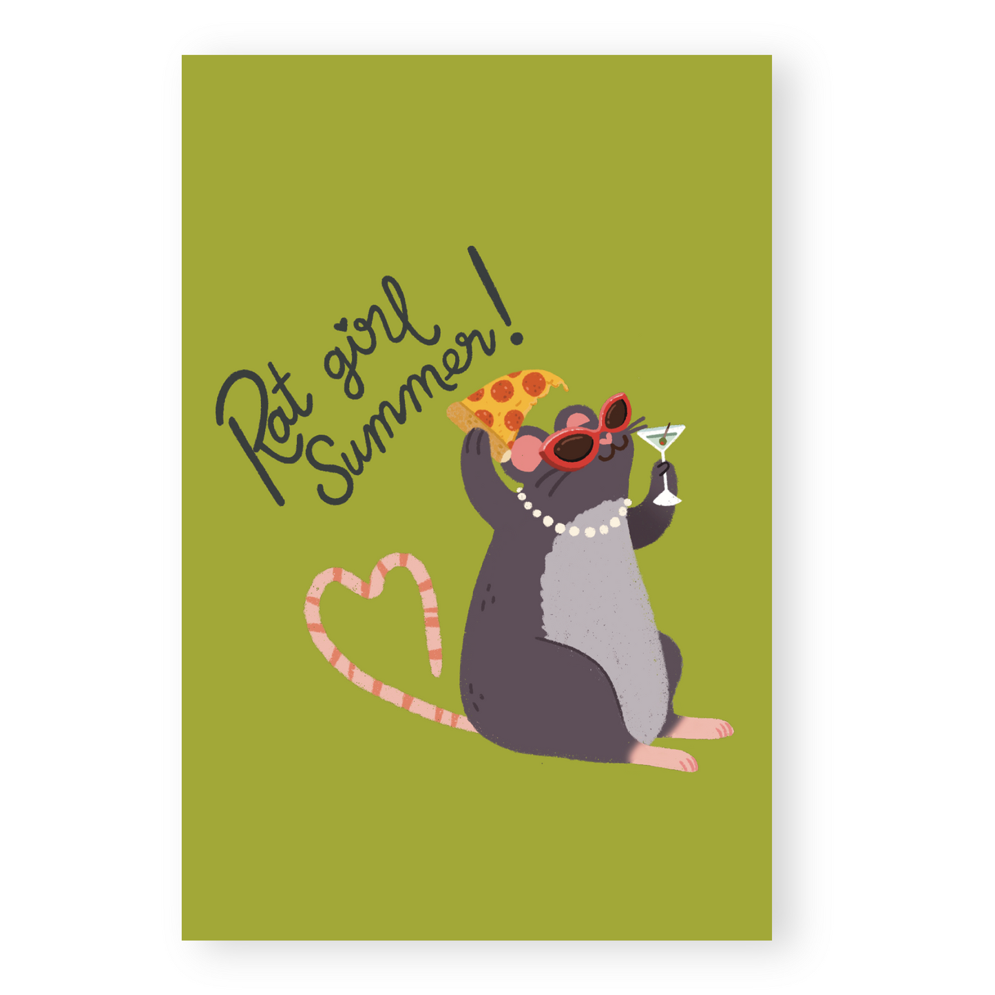 Rat Girl Summer Postcard