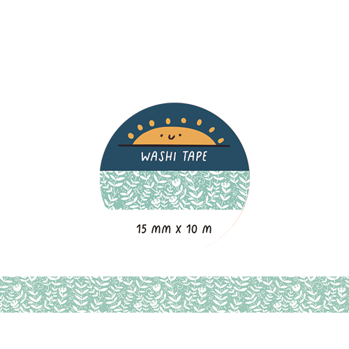 Minimal Fern Washi Tape