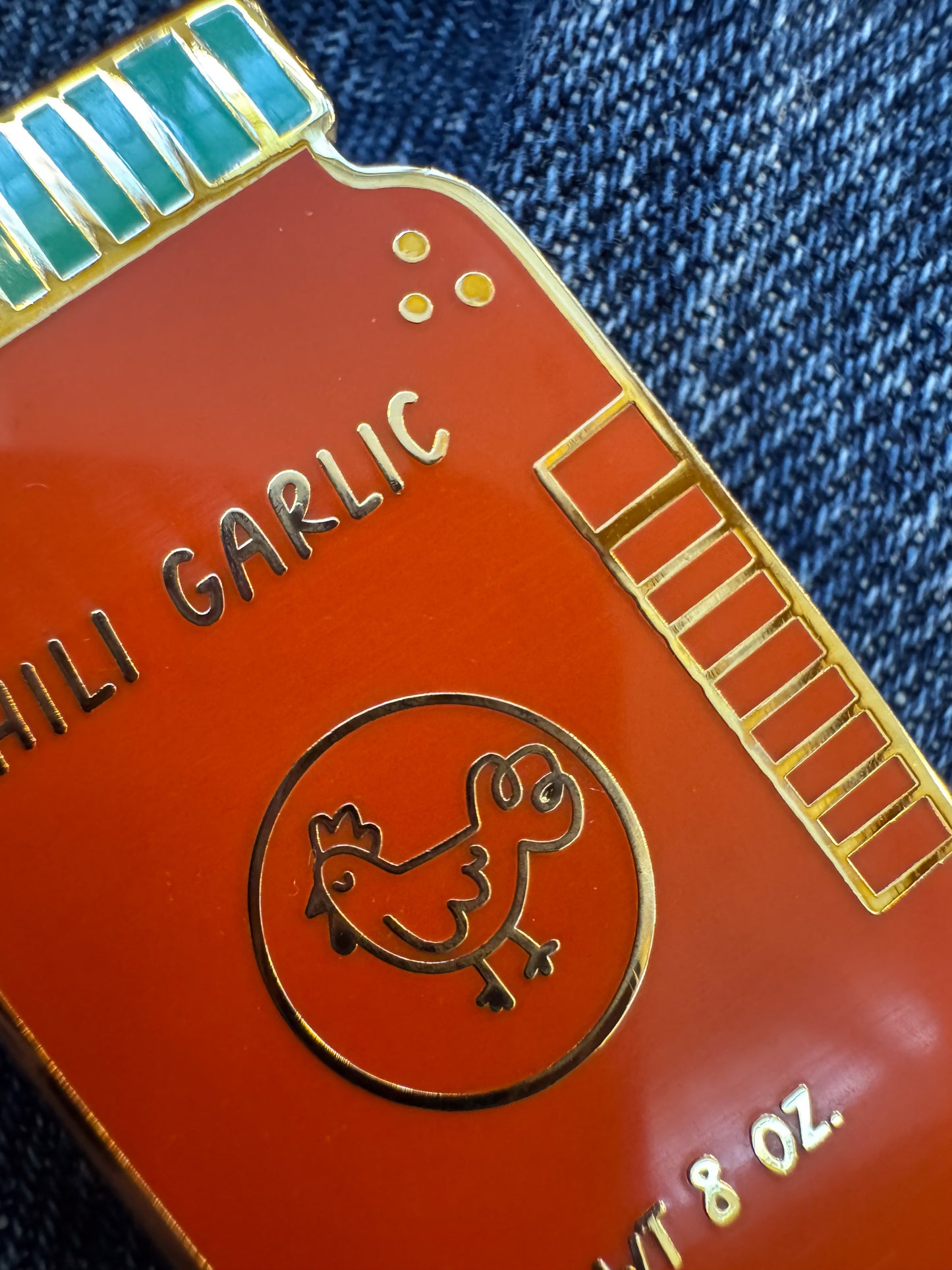 Chili Garlic Sauce Enamel Pin