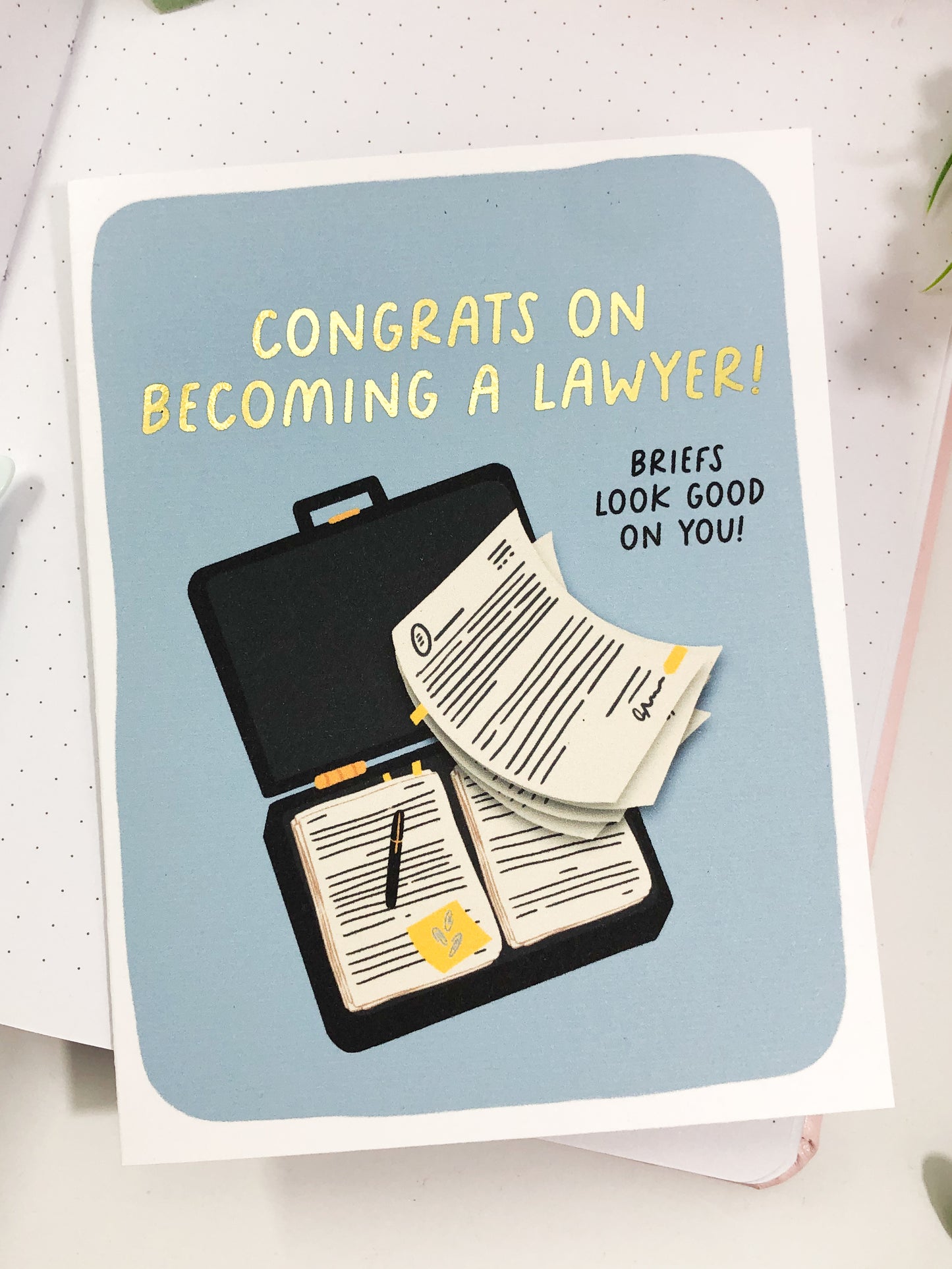 Congratulations On Becoming A Lawyer Greeting Card