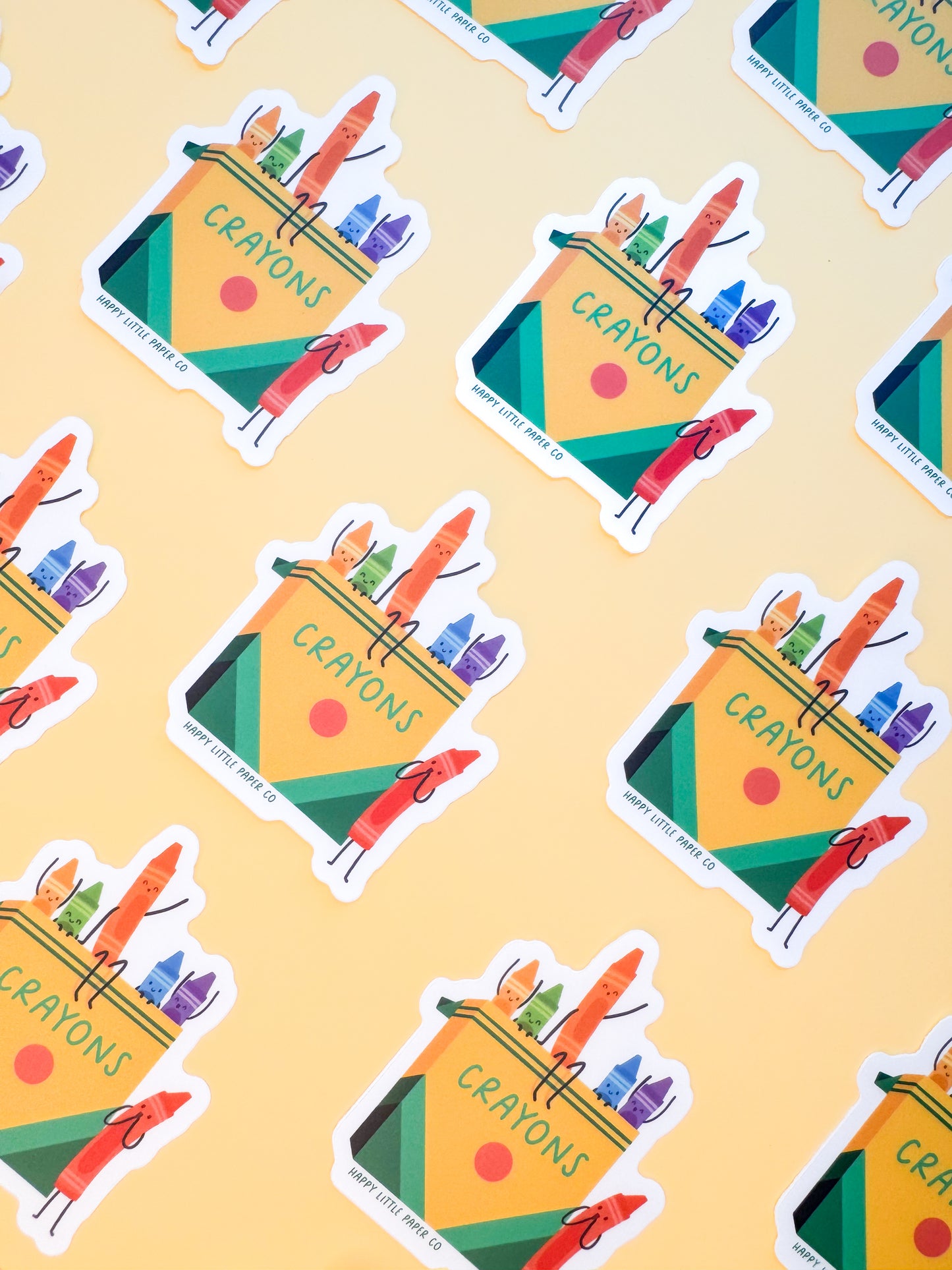 Vinyl Sticker-Crayon (Craft, Teacher, Cute)