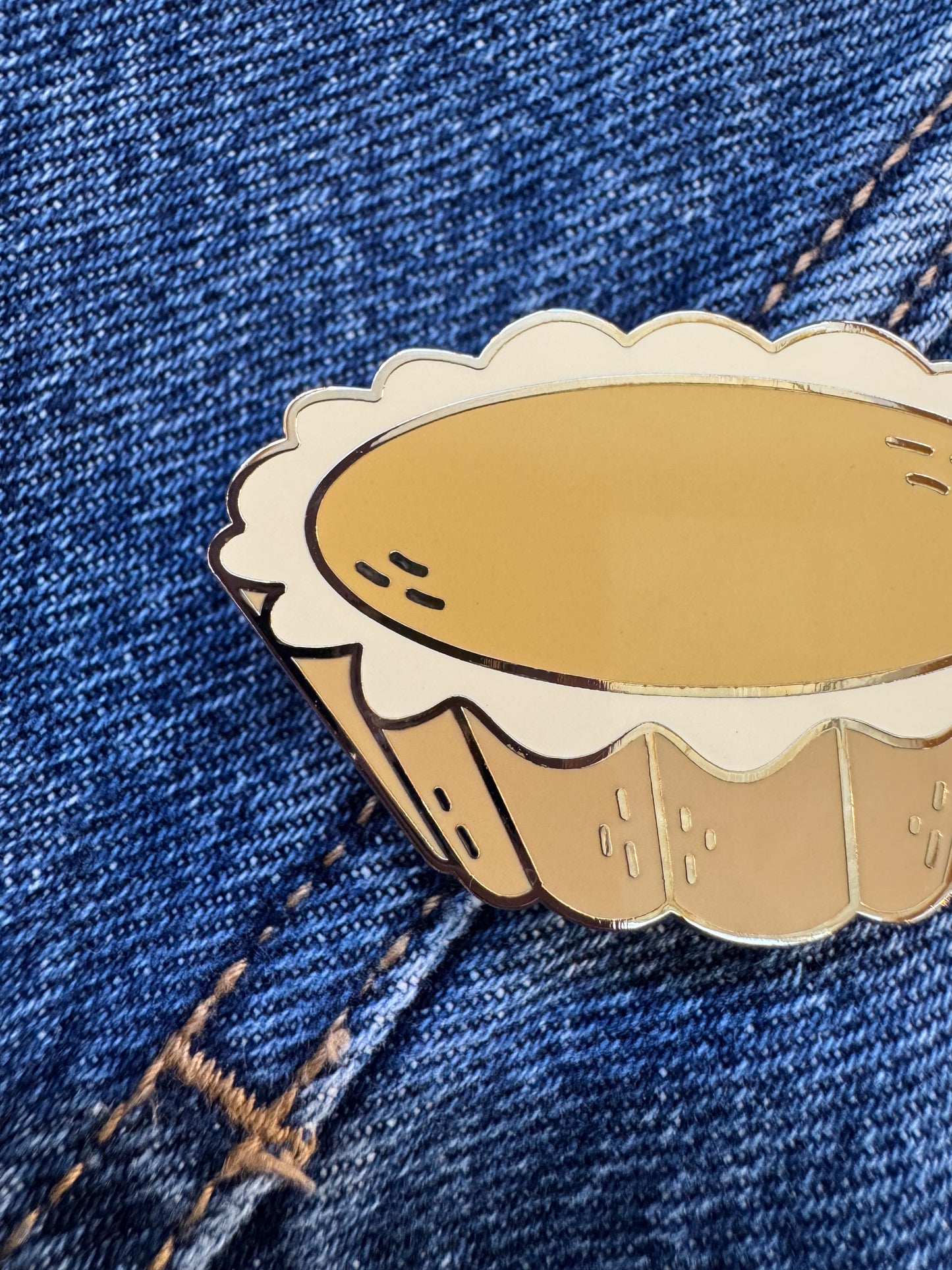 Egg Tart Enamel Pin