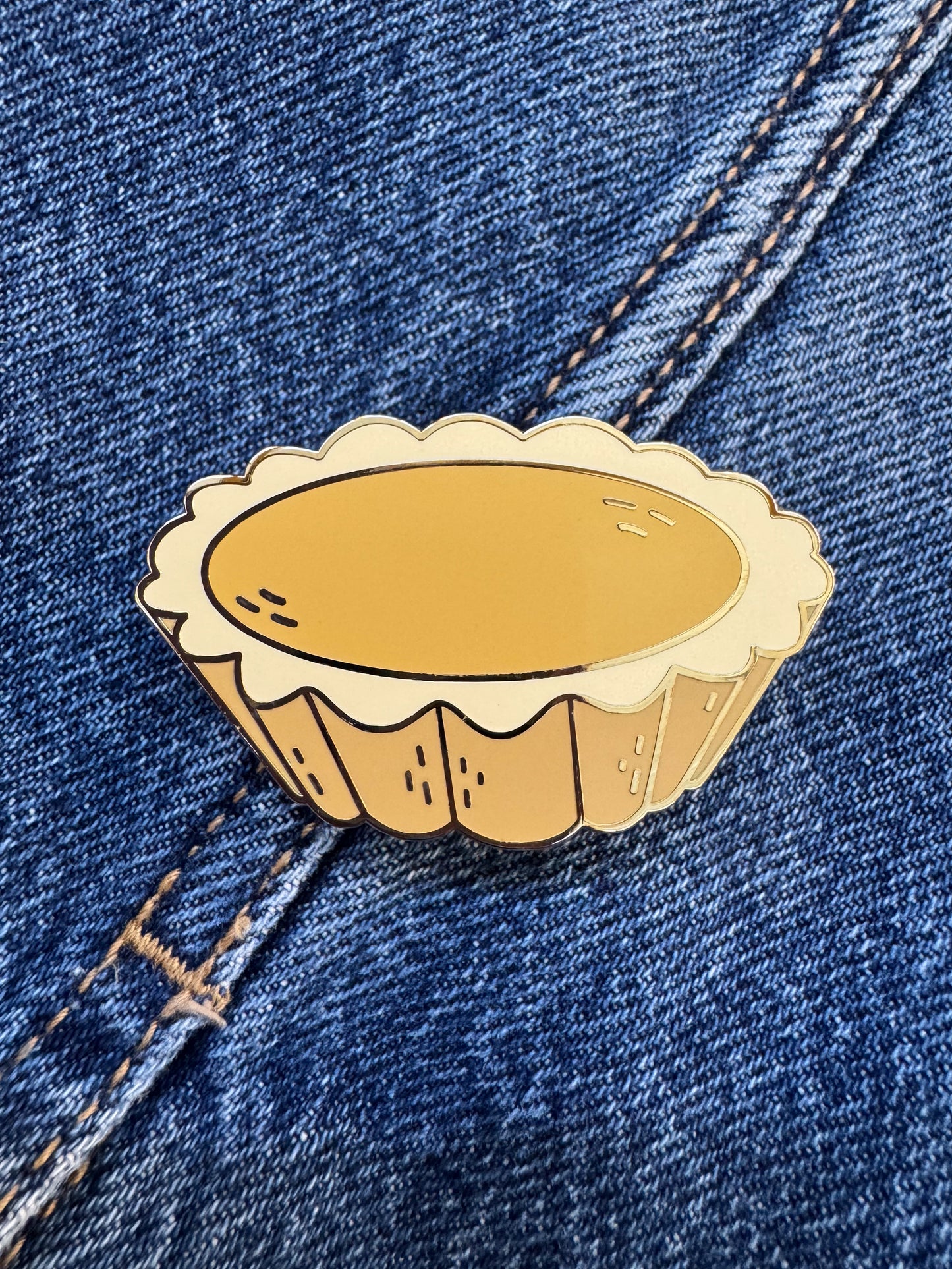 Egg Tart Enamel Pin