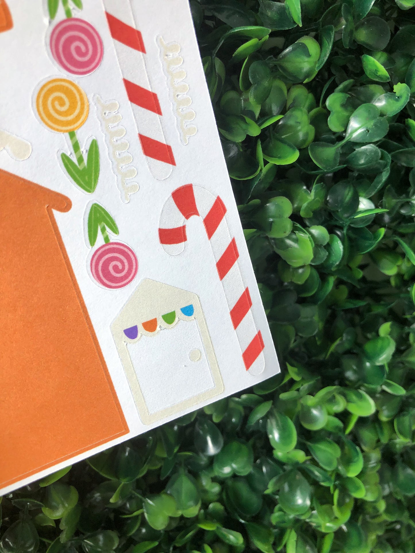 Gingerbread Activity Sticker Kit Greeting Card