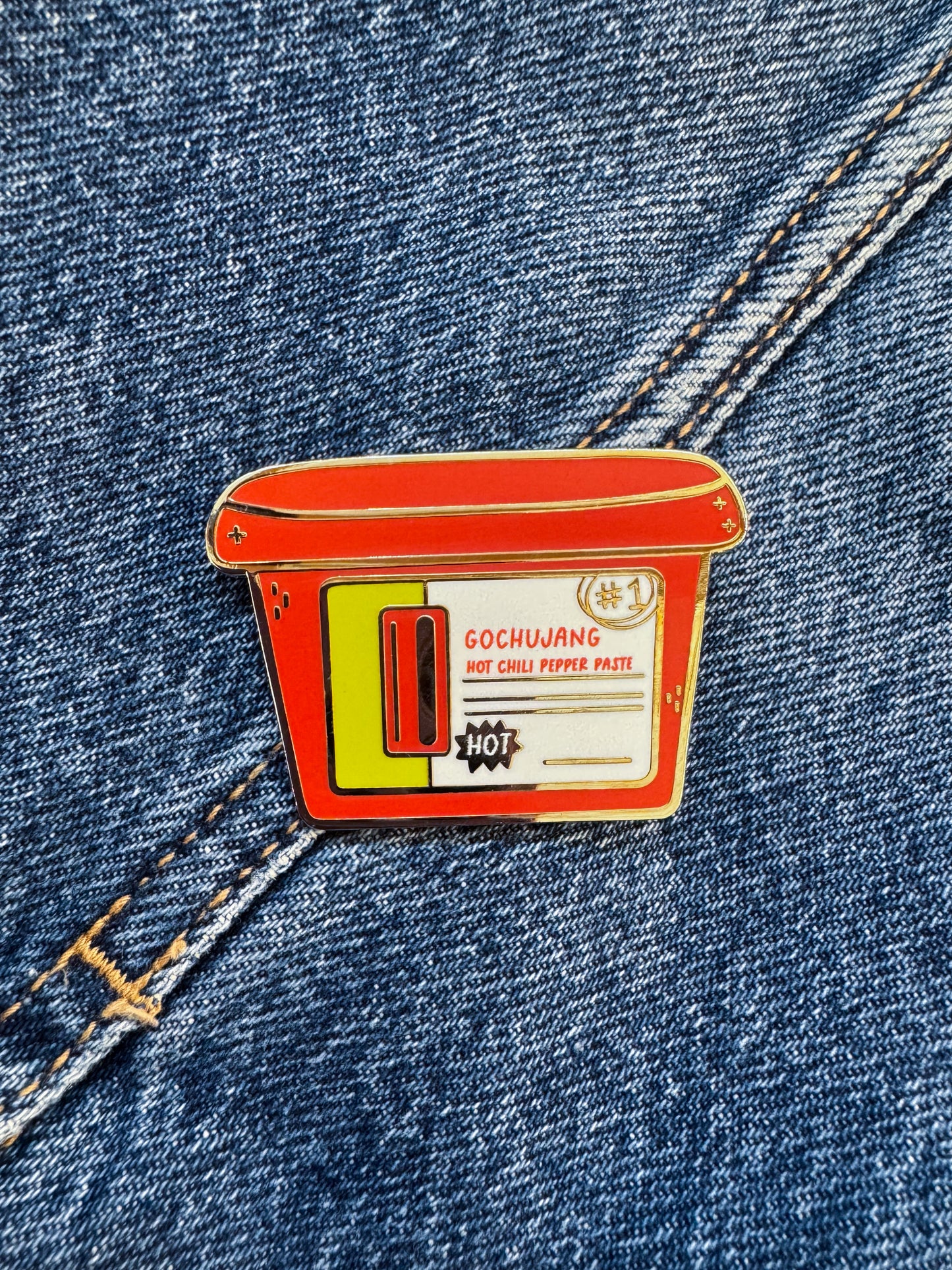 Gochujang Enamel Pin