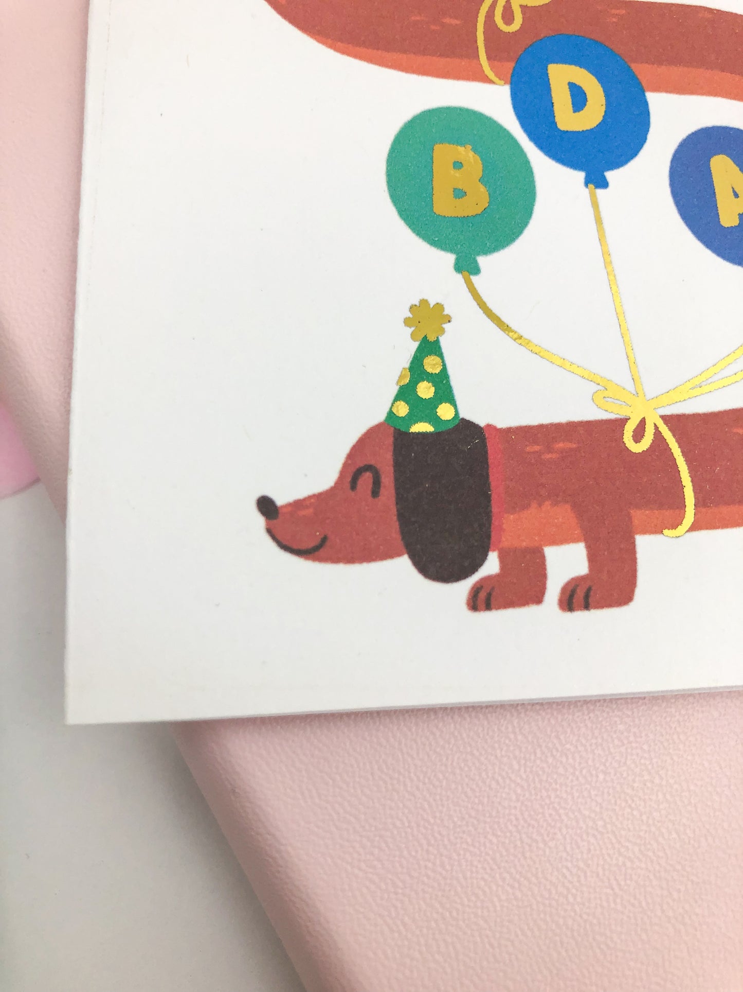 Birthday Balloons Dachschund Greeting Card