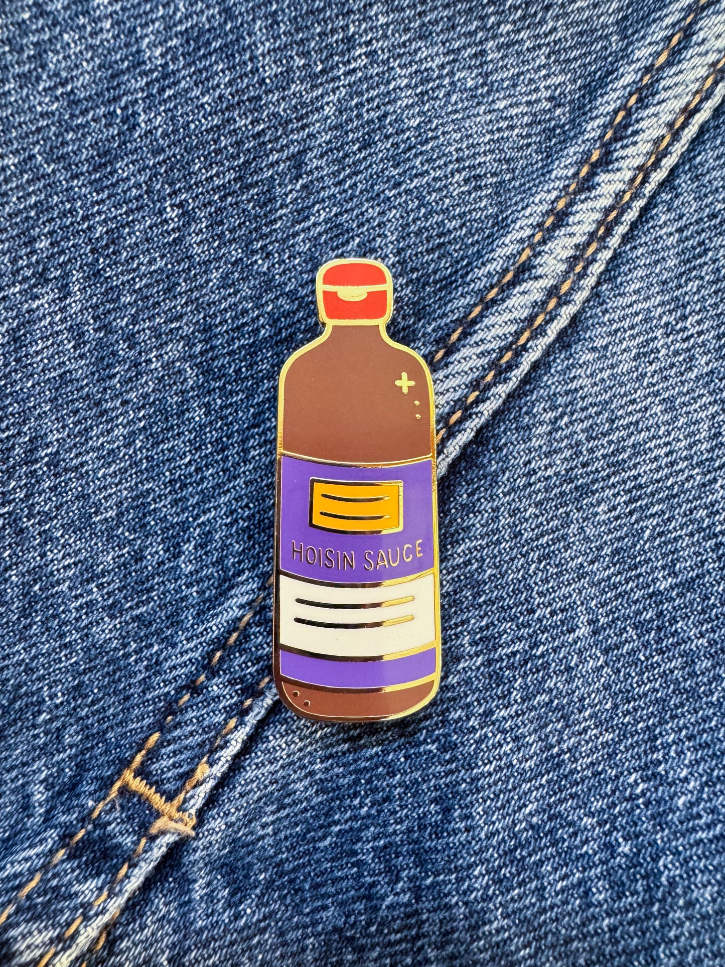 Hoisin Enamel Pin
