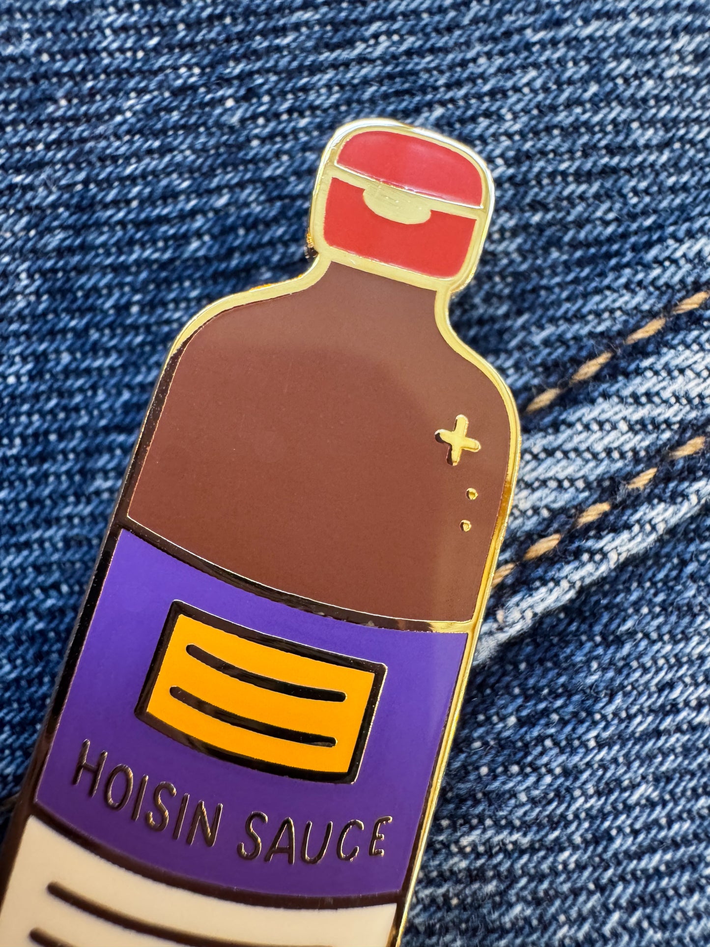 Hoisin Enamel Pin