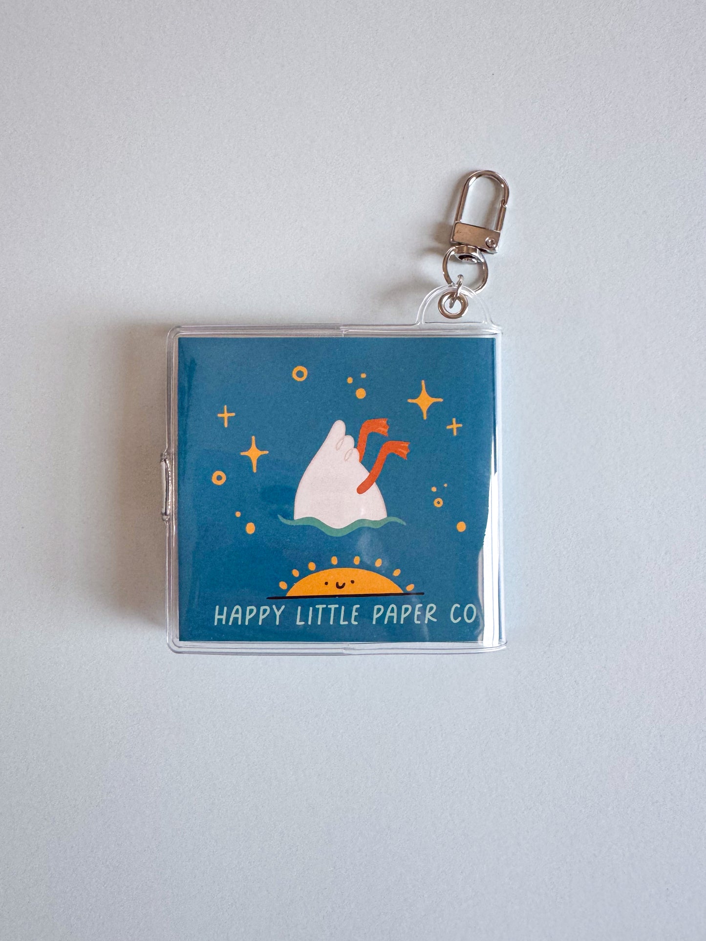 Mini Notebook Bag Charm Keychain - Silly Goose (Funny, Trending)