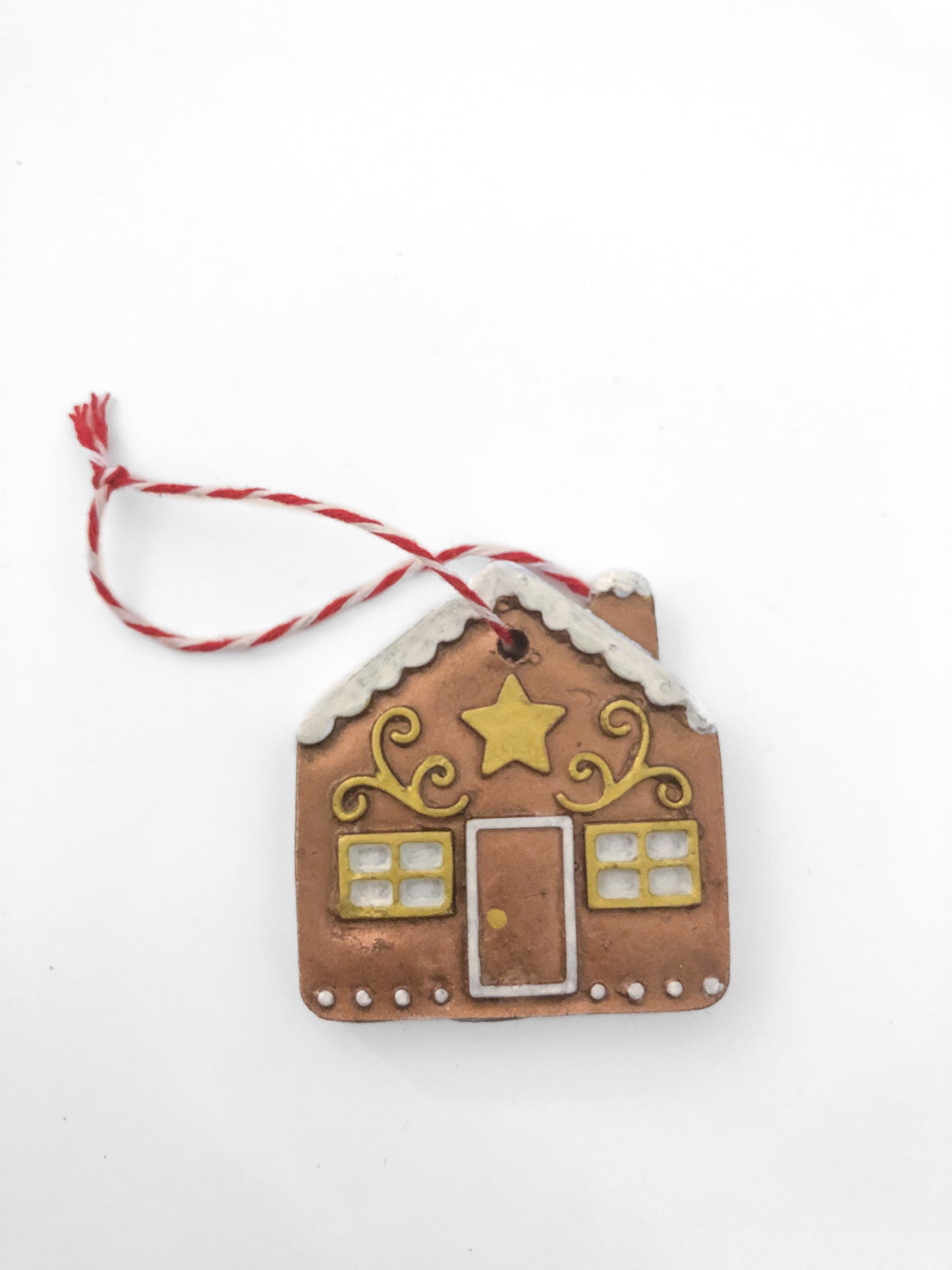 Wide Bronze Cottage Ornament