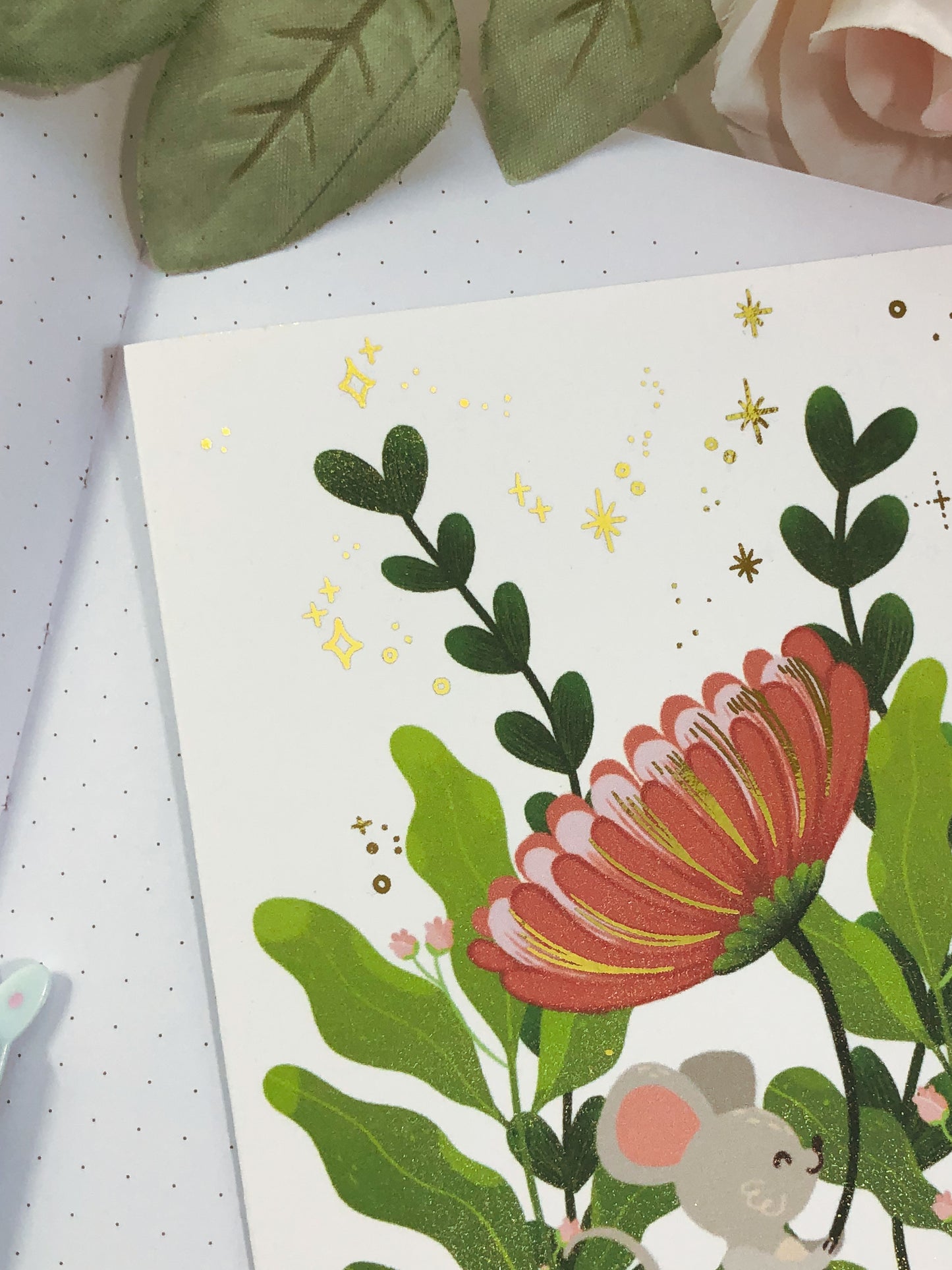 Everyday Card—Cute Mouse (Flower)