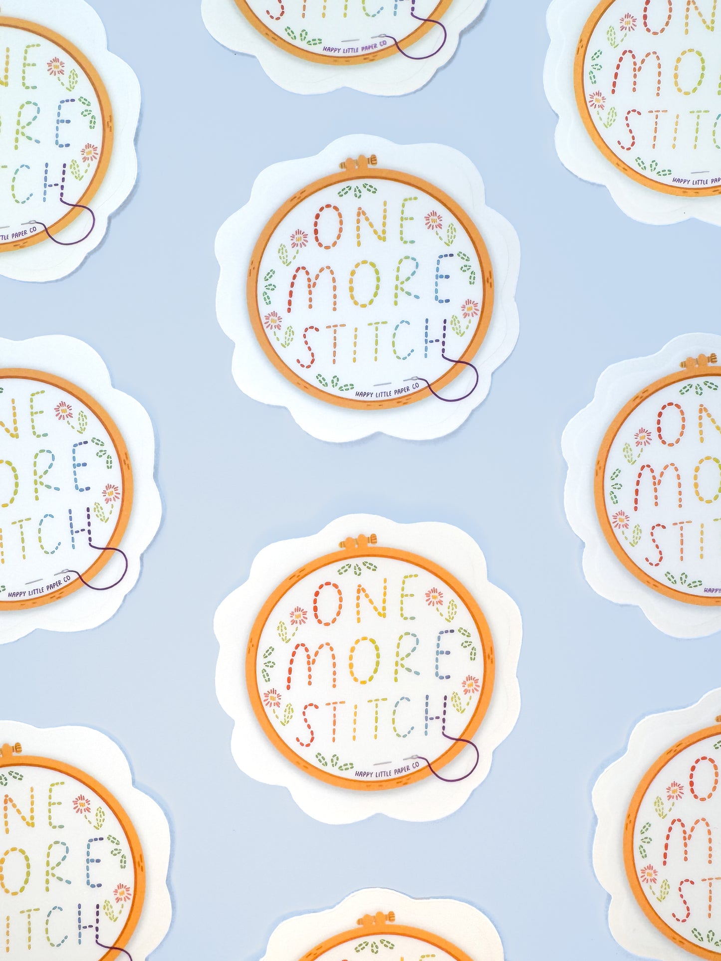 Vinyl Sticker-One More Stitch Embroidery (Craft, Hobby, Embroider)
