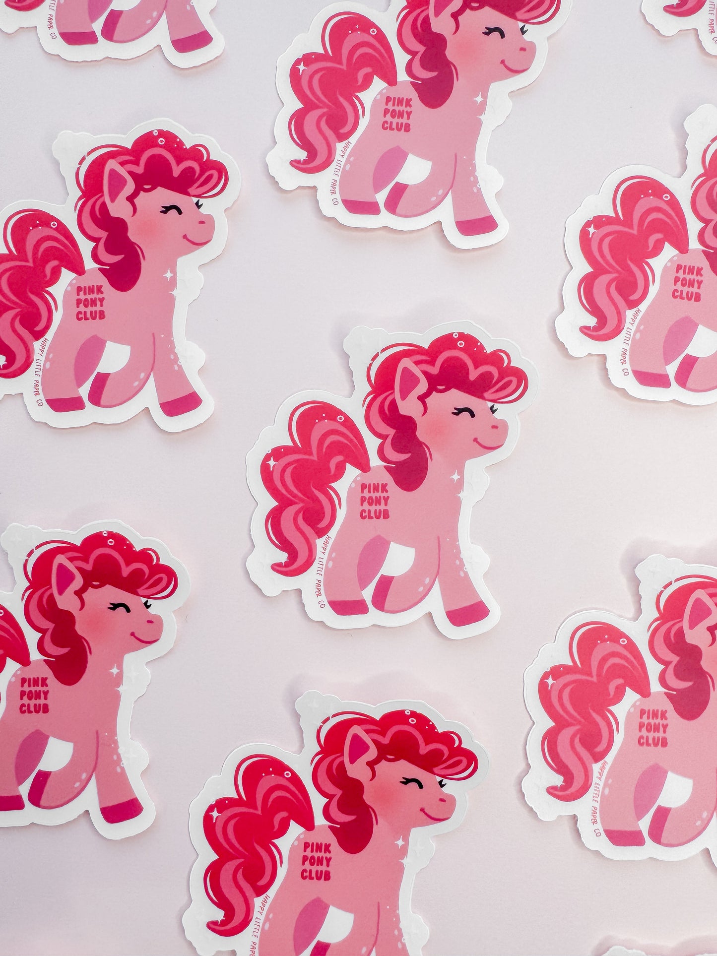 Vinyl Sticker-Pink Pony Club (Chapelle Roan, Trending)