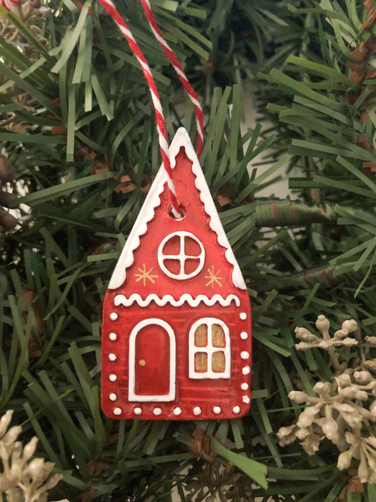 Red Cottage Ornament
