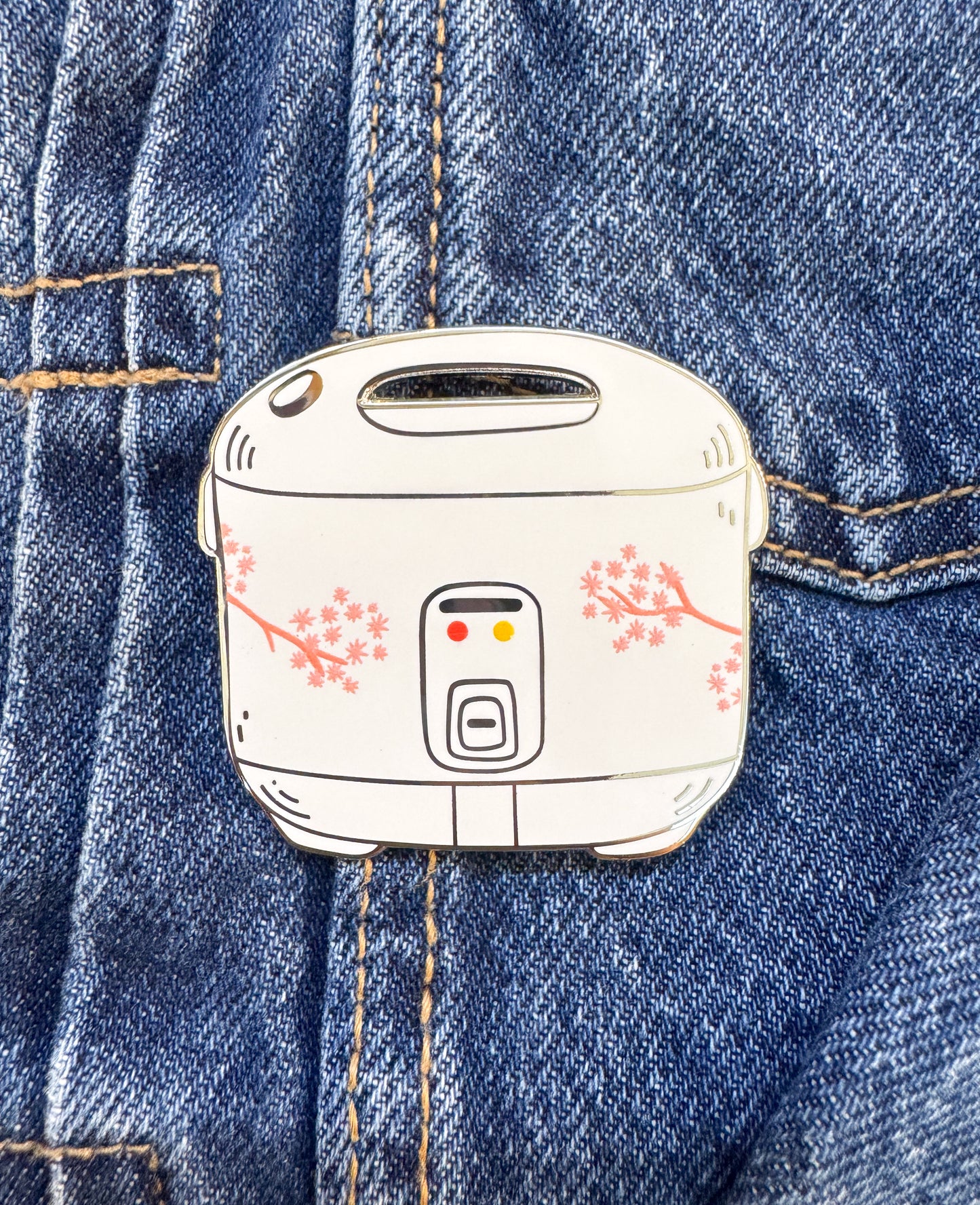 Rice Cooker Enamel Pin