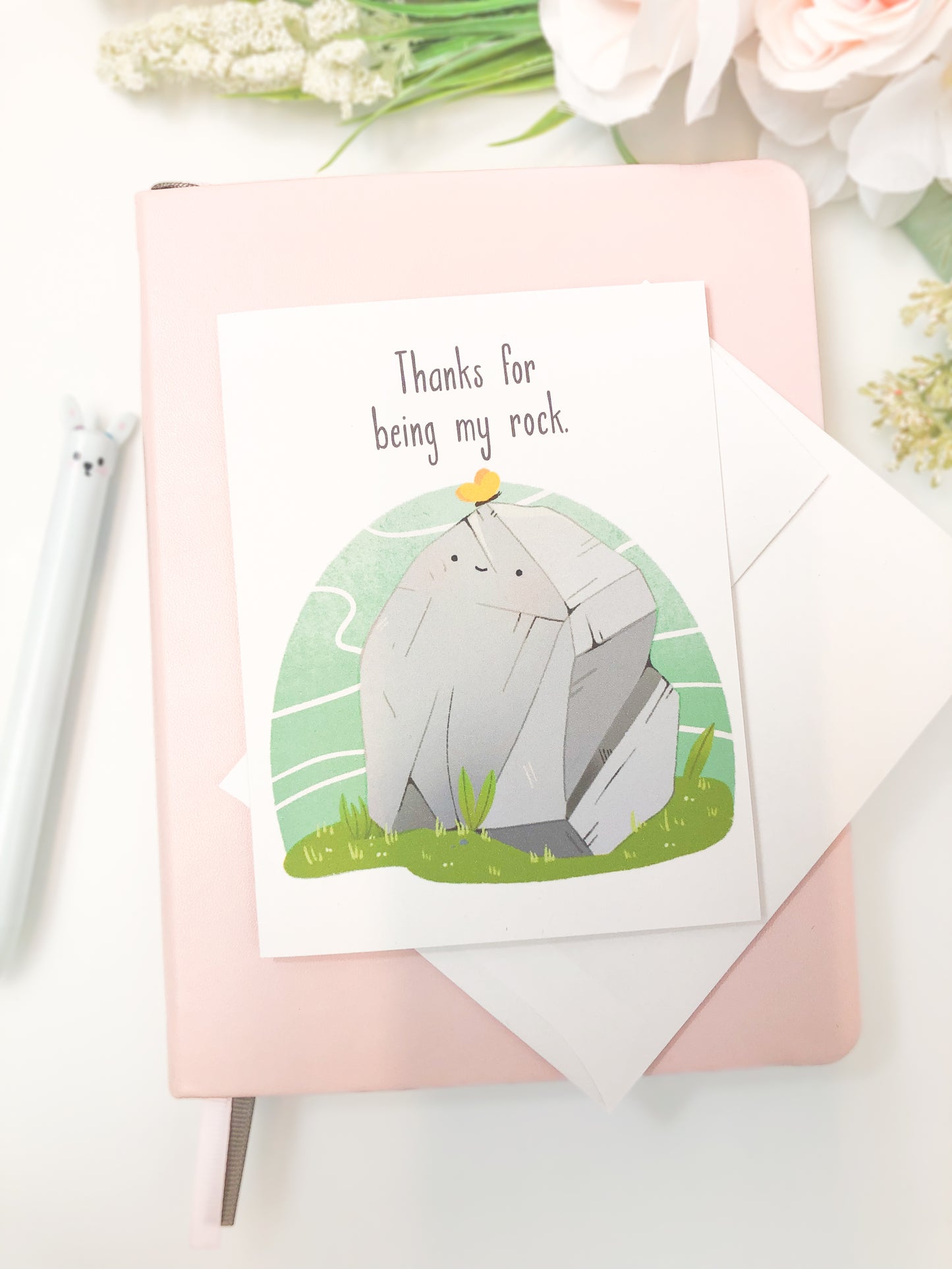 Thanks For Being My Rock Greeting Card