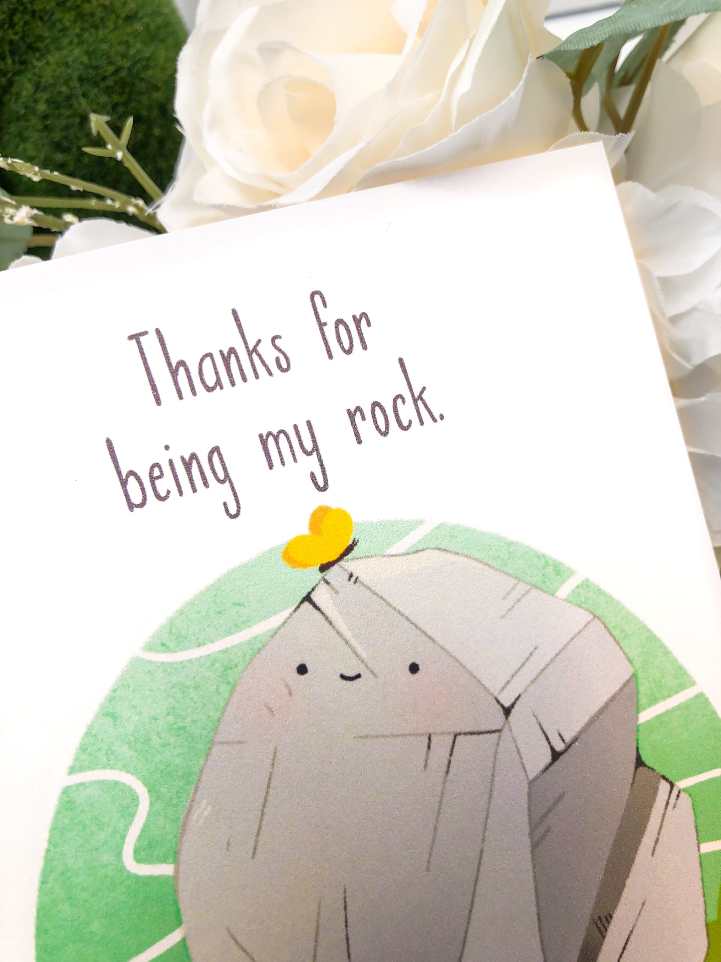 Thanks For Being My Rock Greeting Card
