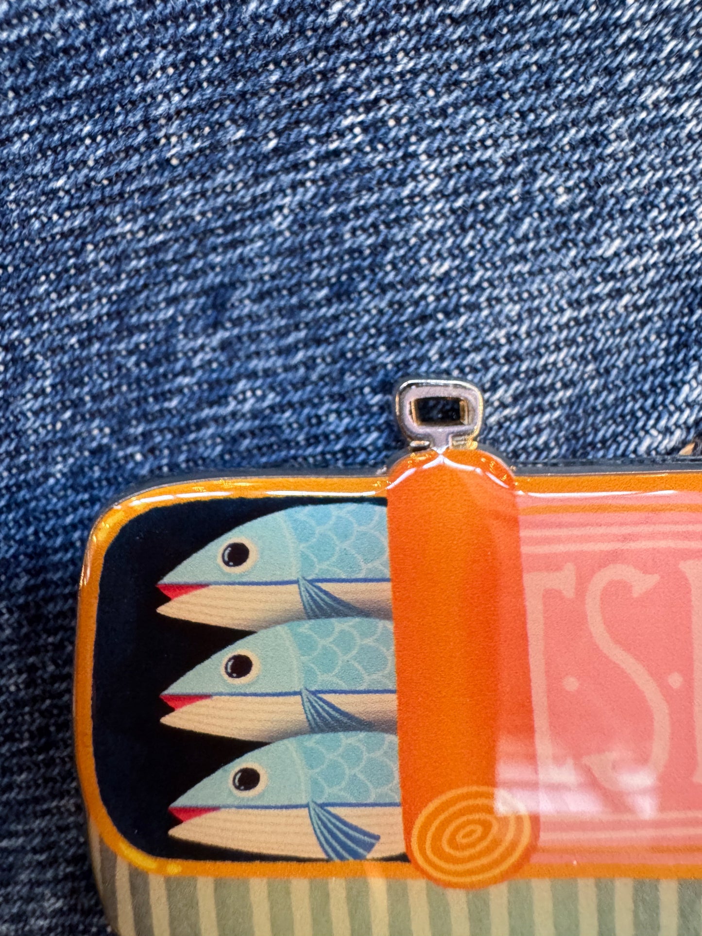 Sardine Enamel Pin