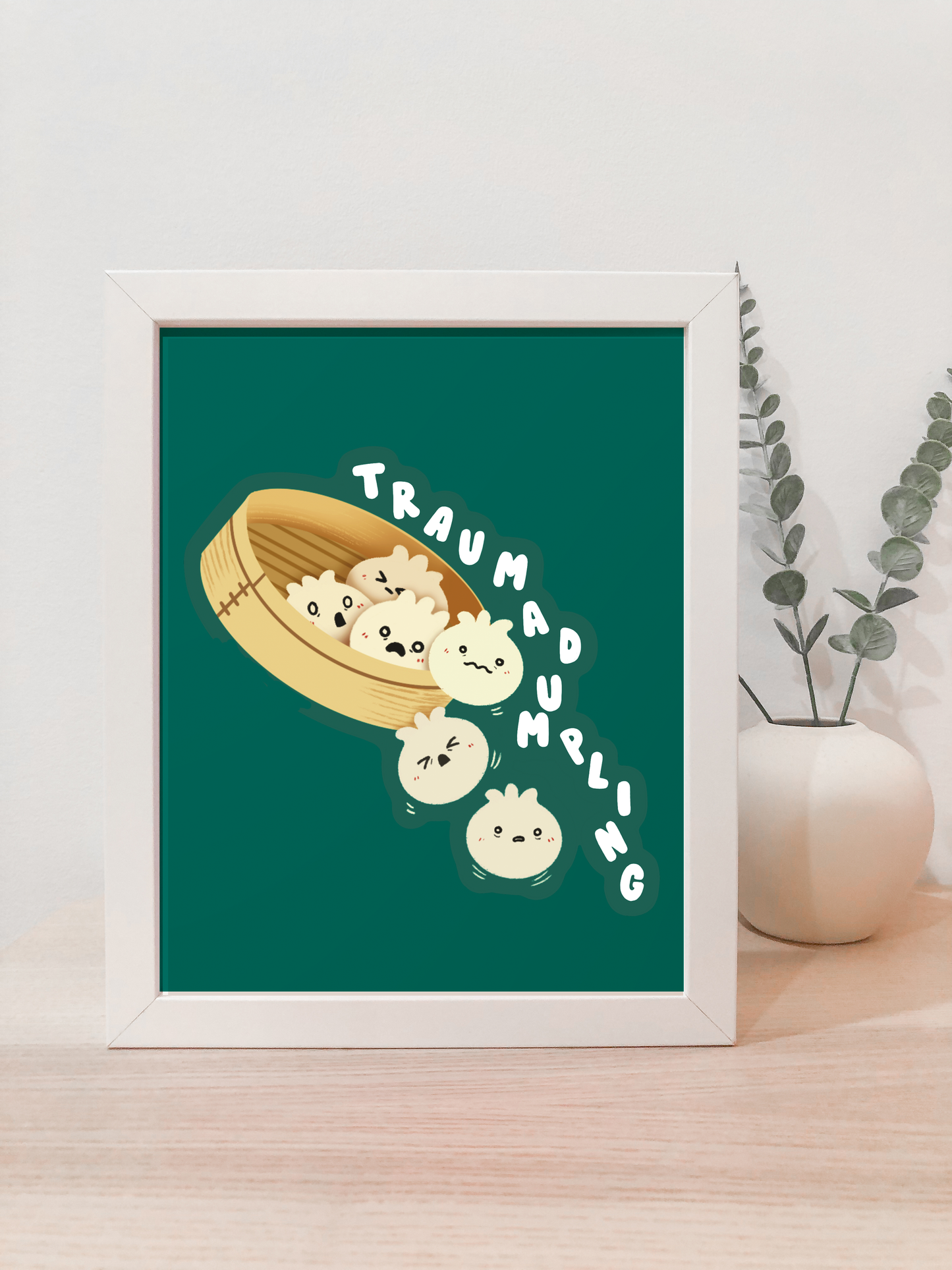 Trauma Dumpling Art Print