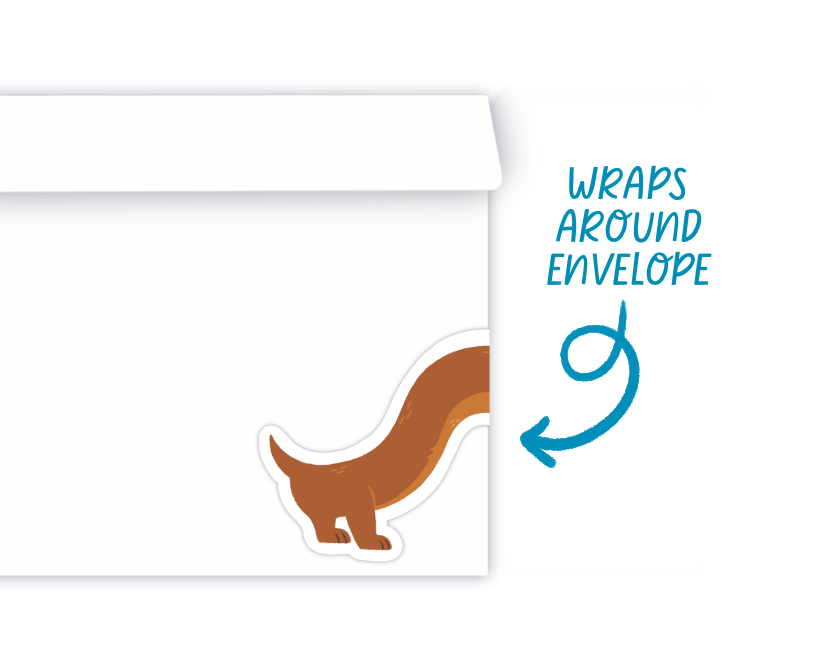 Transparent Do Not Bend Dachshund Dog Sticker