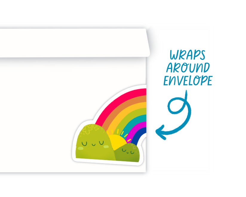 Transparent Do Not Bend Rainbow Sticker