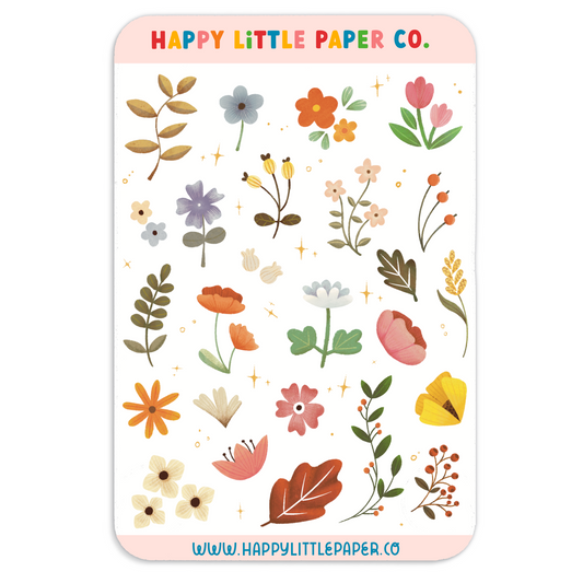 Floral Sticker Sheet