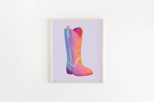 Cowboy Boot Art Print