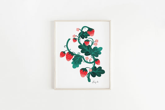 Strawberry Art Print
