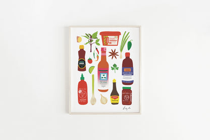 Asian Flavors Art Print