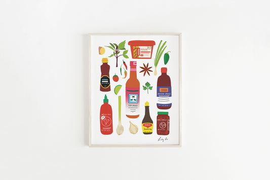 Asian Flavors Art Print