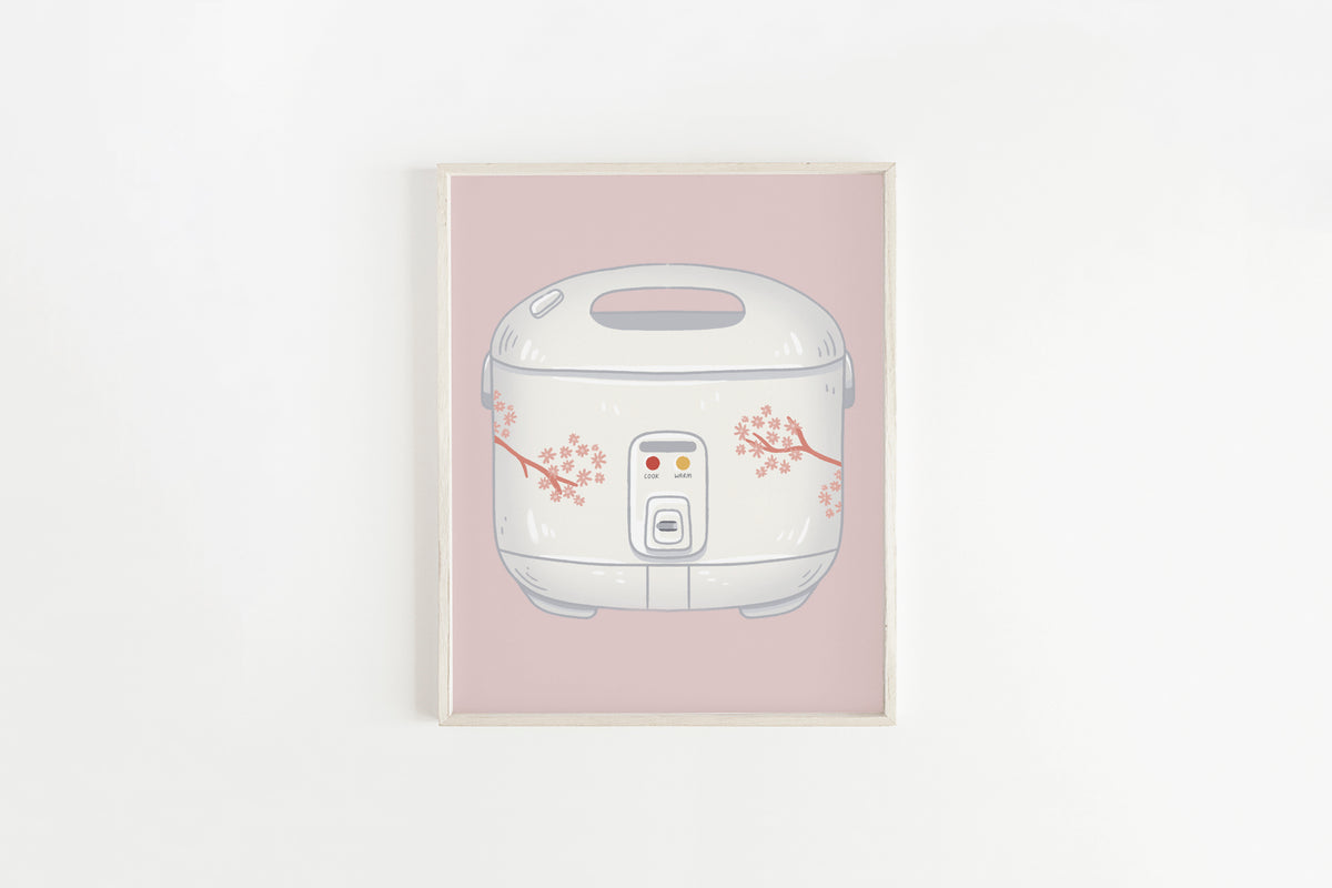 Cook Rice Art Rice Cooker Art Print – Happy Little Paper Co