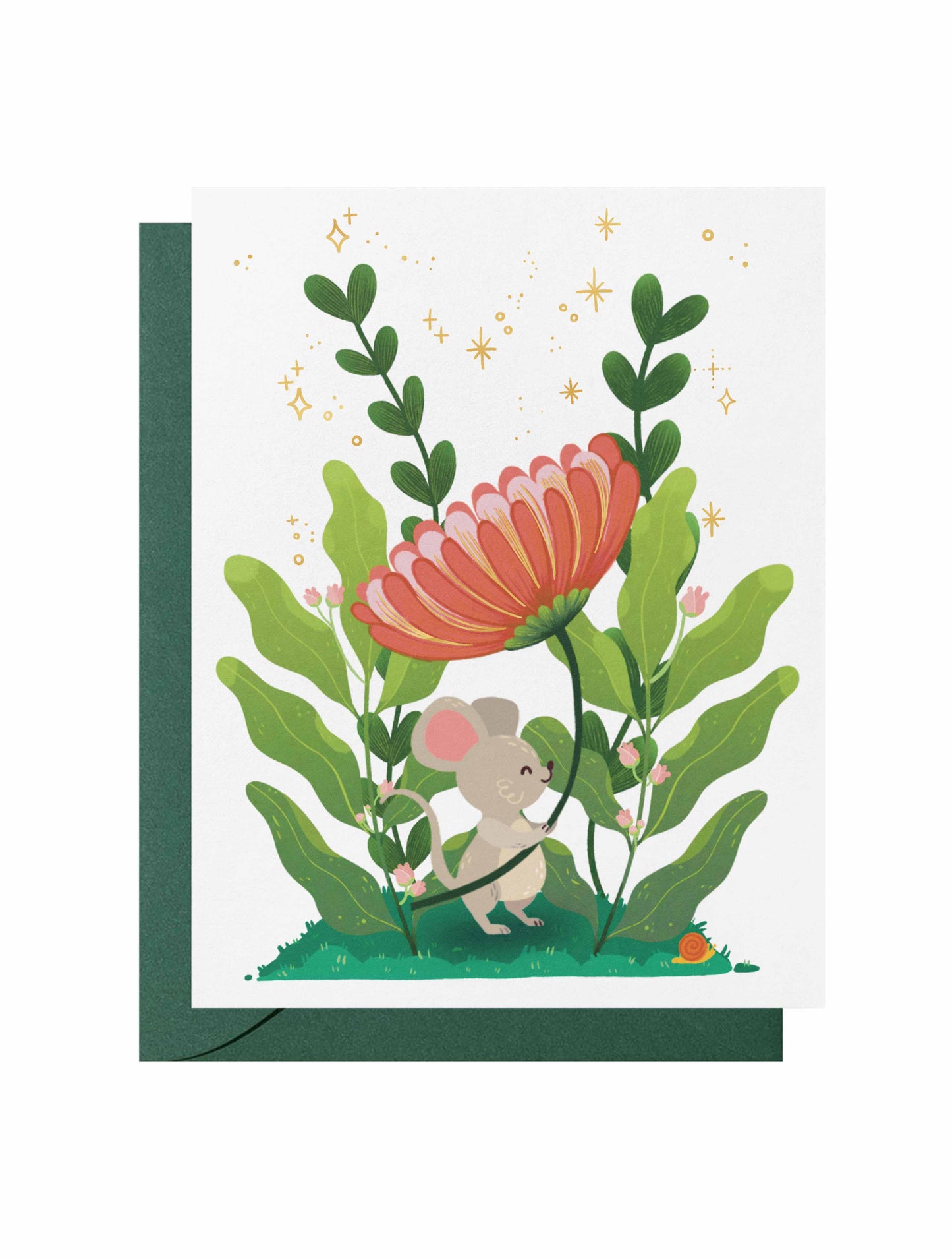Everyday Card—Cute Mouse (Flower)