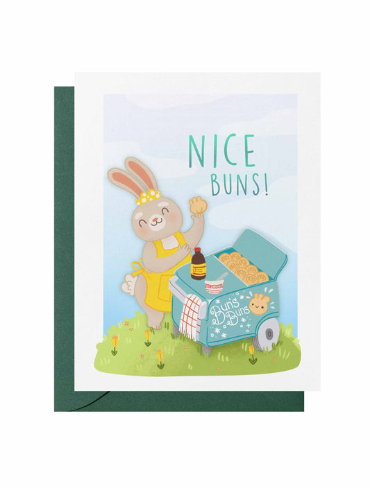 Nice Buns Greeting Card