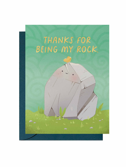 Thanks For Being My Rock Greeting Card