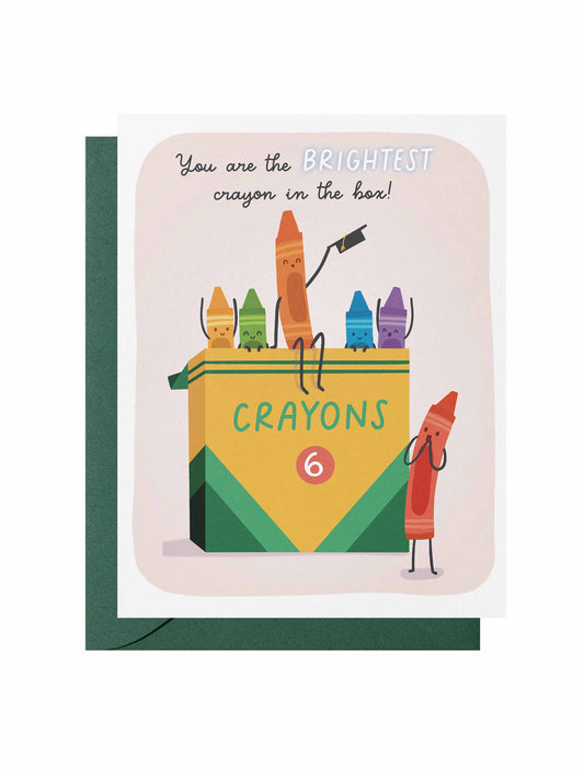 Brightest Crayon Greeting Card