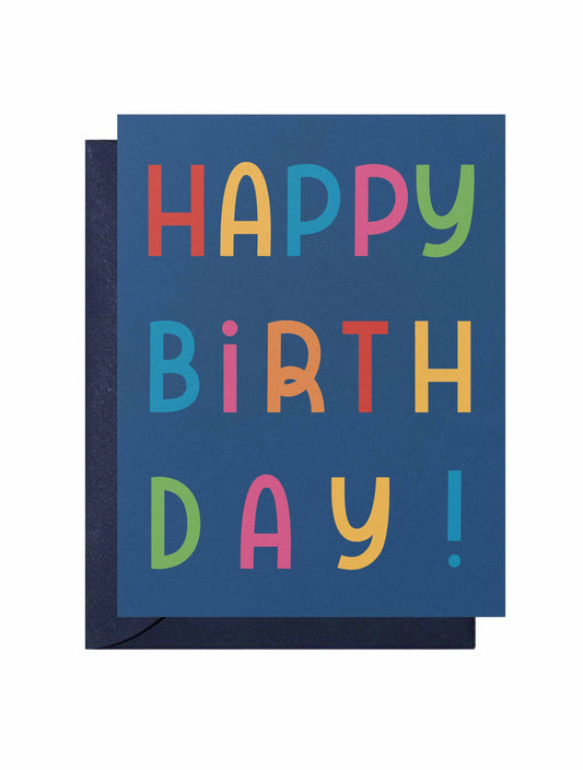 Minimal Happy Birthday Card