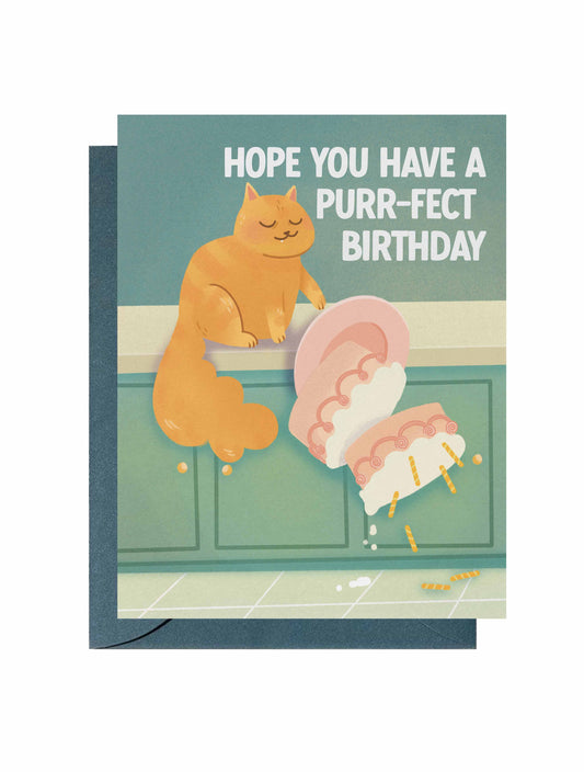 Perfect Cat Birthday Card