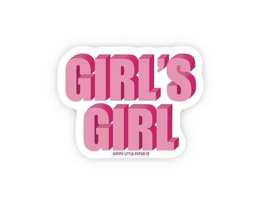 Girl's Girl Vinyl Die Cut Sticker