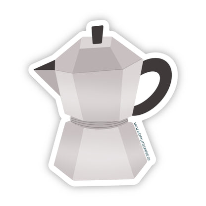 Vinyl Sticker-Moka Pot (Food, Coffee, Espresso)