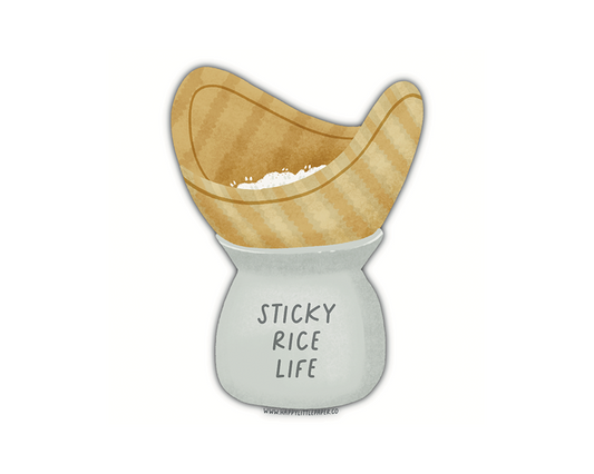 Sticky Rice Life Steamer Sticker