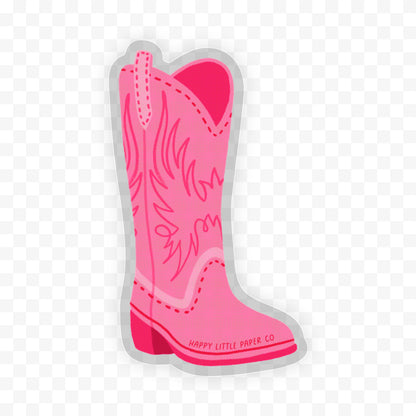Vinyl Sticker-Cowgirl Boot (Country, Midwest)